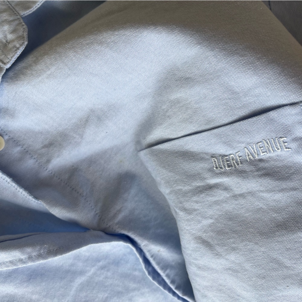 Djerf Avenue breezy blue shirt button down long sleeve - Picture 6 of 7
